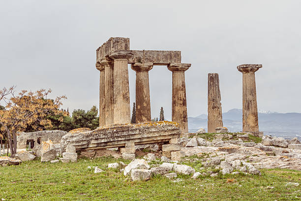 istock Temple of Apollo in Ancient Corinth, Greece 611594394