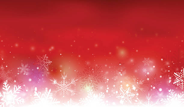 Red christmas background vector art illustration