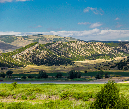 Dramatic landscape at overlook in Utah