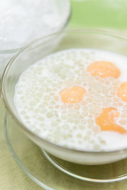 Sago with Cantaloupe in Coconut Milk