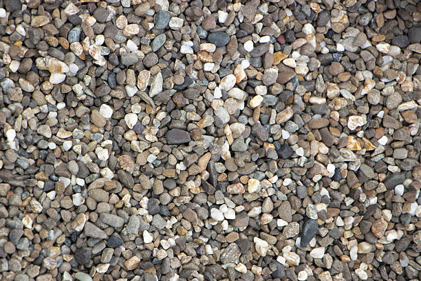 istock small colorful pebble for landscape design, background 611604384