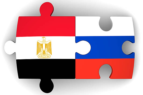 istock Cooperation between the Russian Federation and Egypt. Concept 611605322