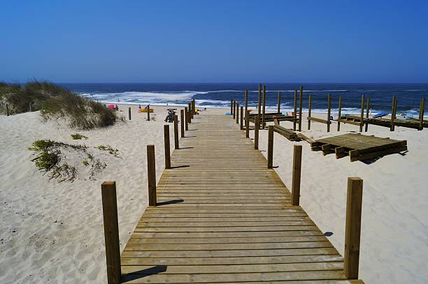 istock Wooden walkway over the beach. 611606500
