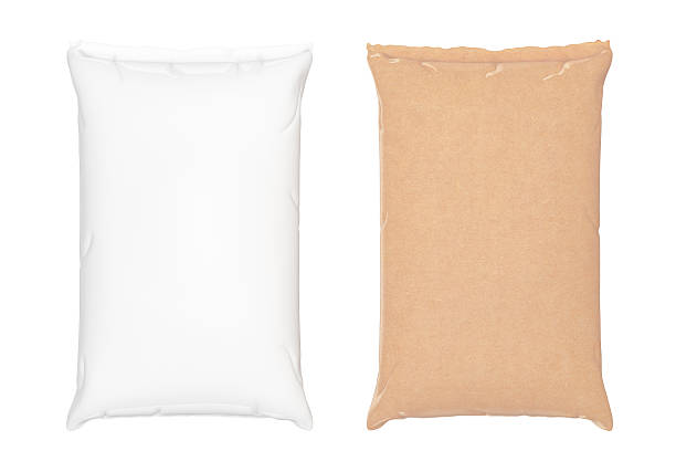 istock Blank Paper Sacks Cement Bags. 3d Rendering 611606678
