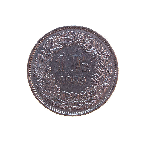 швейцарский франк монет - helvetic confederation стоков�ые фото и изображения