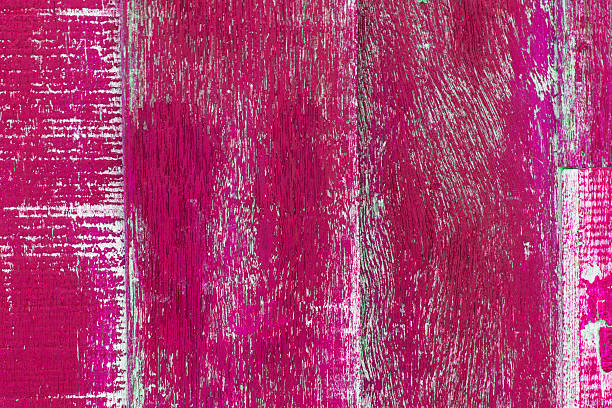 istock Old pink wooden wall texture 611607416