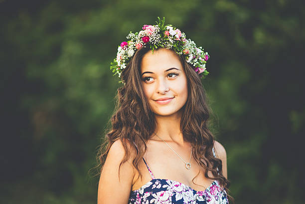 istock Girl summer portrait 611617044