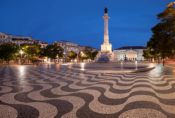 istock Panorama of Rossio Square in Lisbon 611619240