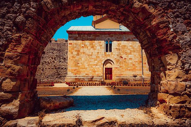 istock Medieval Manasija Monastery, Serbia. 611621526