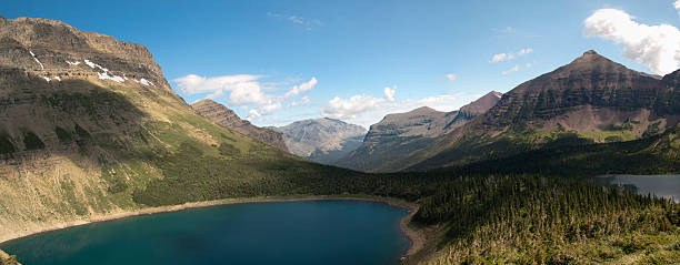 Glacier National Park Panorama stock photo