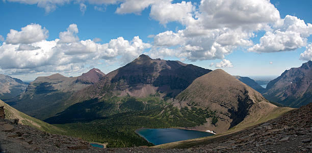 Glacier National Park Panorama stock photo