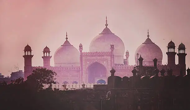 Photo of Domes of the The Badshahi Mosque