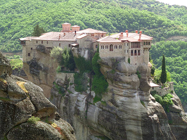 istock Meteora Monastery in Greece, UNESCO World Heritage Site 611622834