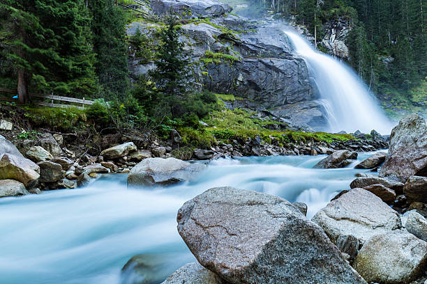 Krimml Waterfall is the highest waterfall in Austria. Several viewing platforms are around the hiking path.