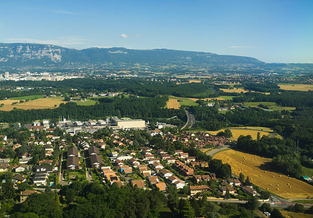 istock Geneva cityscape from aerial view 611626514