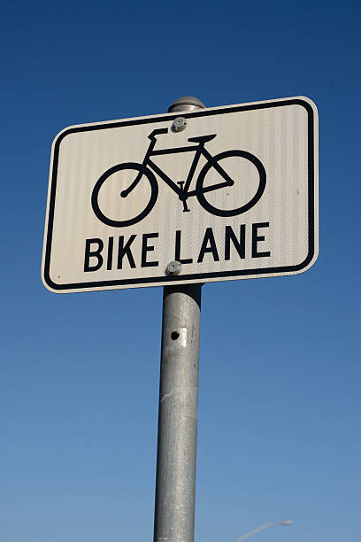 istock Bike Lane Sign 611631900