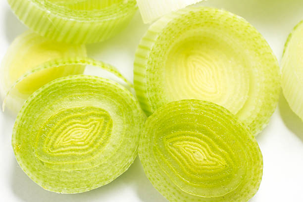 istock Fresh Leeks. Close-up photo 611634902