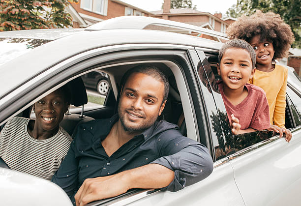 istock Road trip with family 611635168