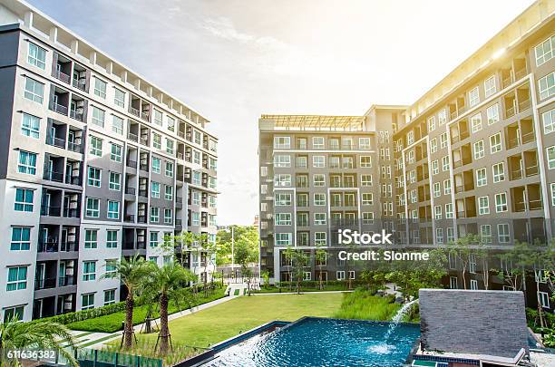 Apartment Building Liveing Zone Stock Photo - Download Image Now - Apartment, Flat - Physical Description, Complexity