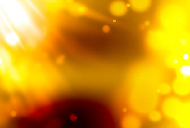 istock Golden Abstract Background with Bokeh 611744784