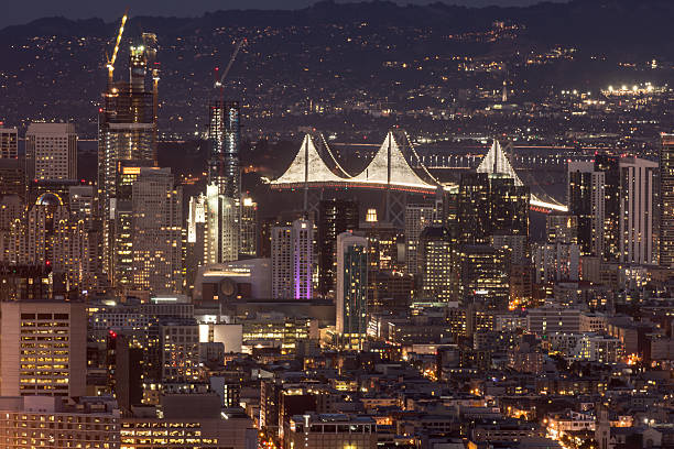 istock City Lights of San Francisco Downtown 611747100