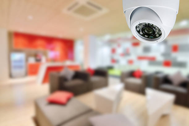 cctv de cámara de seguridad  - surveillance human eye security privacy fotografías e imágenes de stock