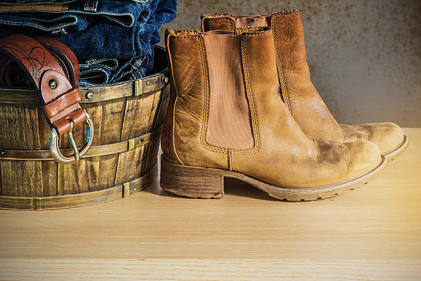istock clothes on the wooden. 611752302