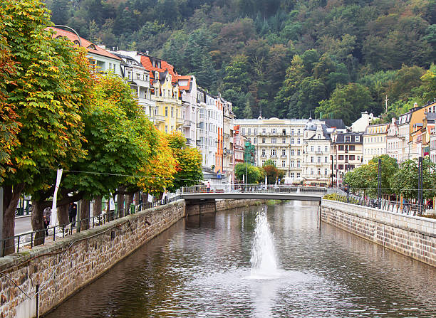 istock Autumn in Karlovy Vary (Karlsbad), Czech Republic. 611752836
