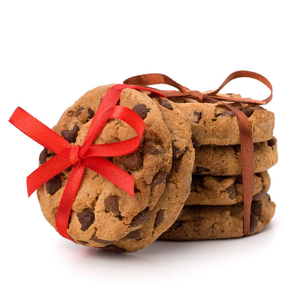 istock Festive wrapped chocolate pastry cookies 611755636