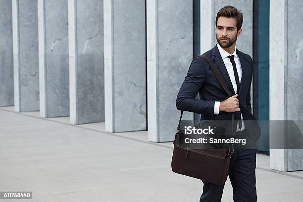 Businessman With Briefcase Stock Photo - Download Image Now - Men, Businessman, Briefcase