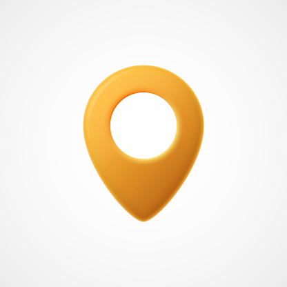 3d Map pointer icon. Map Markers. Vector illustration