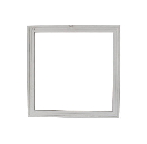 istock Vintage of old picture frame isolated on white background. 611770868