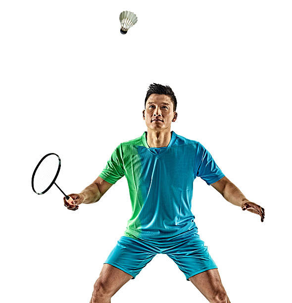 istock asian badminton player man isolated 611770972