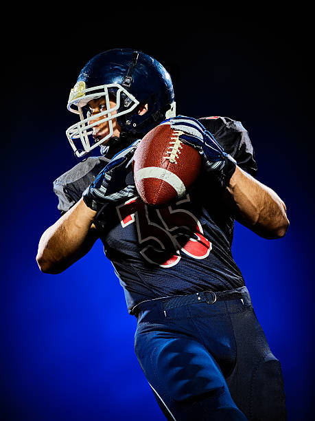 american football player man isolated stock photo