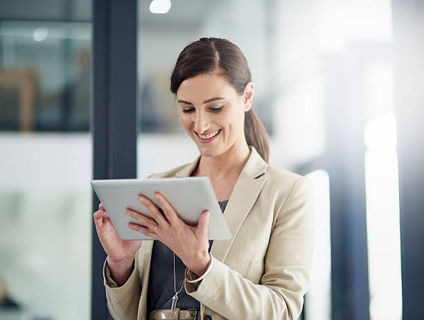 istock Portability and productivity thanks to one gadget 611772106