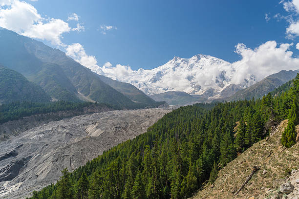 istock Nanga Parbat mountain and glacier 611773786
