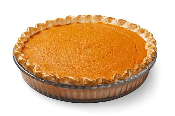 Pumpkin pie stock photo