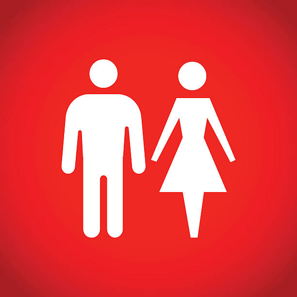 istock man and woman icon stock vector illustration flat design 611782162