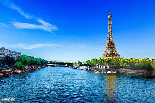 Paris Stock Photo - Download Image Now - Paris - France, Eiffel Tower - Paris, Seine River