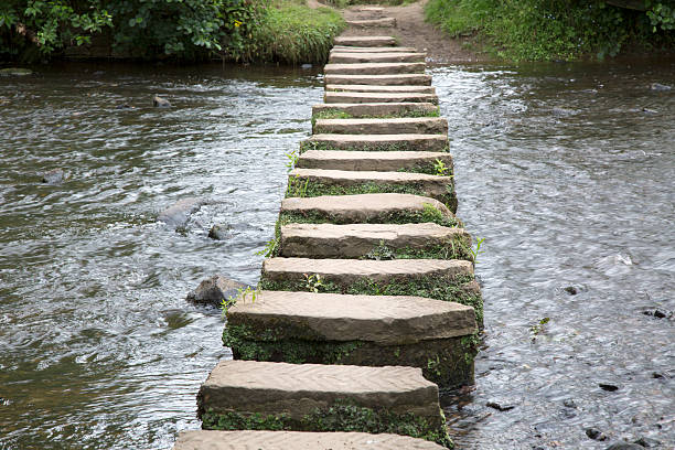istock Stepping Stones, Lealholm, North York Moors, Yorkshire 611784614