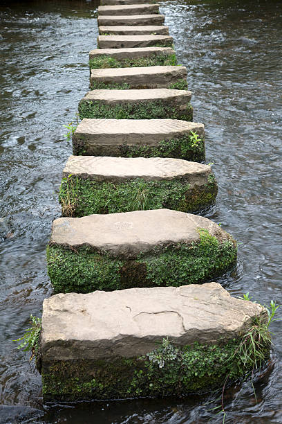 istock Stepping Stones, Lealholm, North York Moors, Yorkshire 611784742