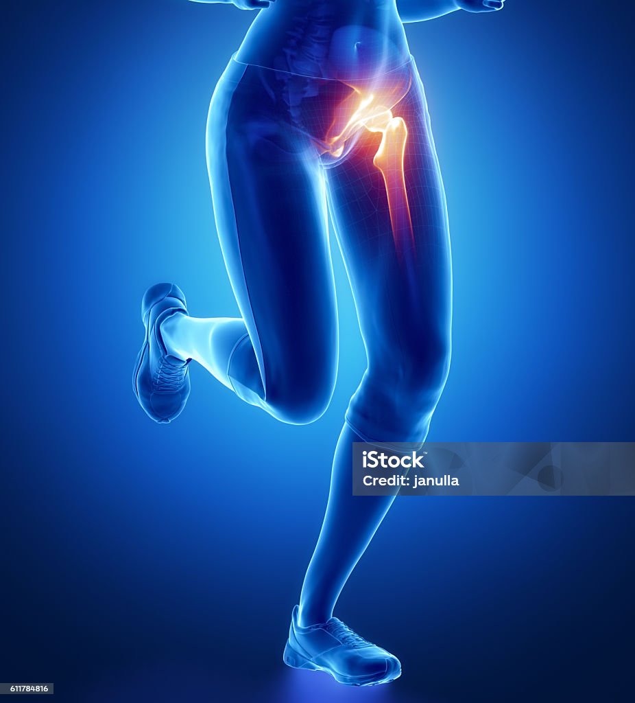 Pain in hip Hip - Body Part Stock Photo