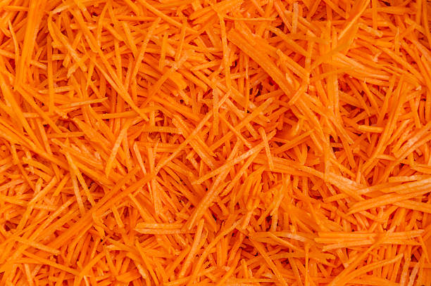 istock Texture of  grated carrot 611785736
