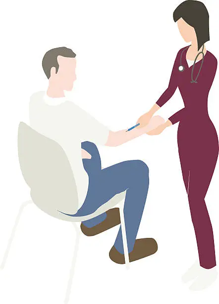Vector illustration of Flu Vaccine Illustration