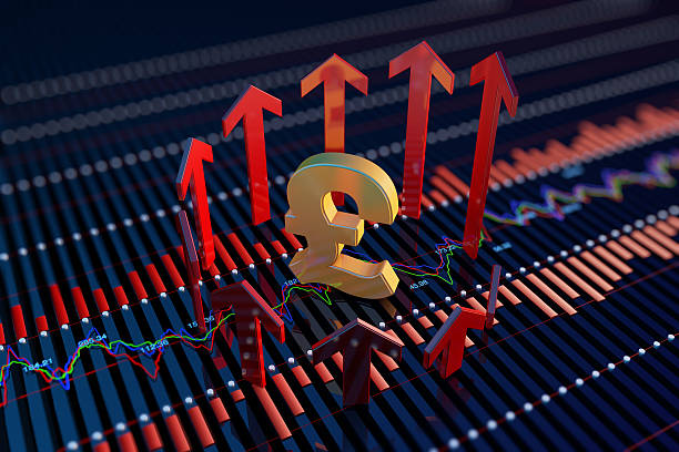 istock Successful arrows and currency symbols 611788016