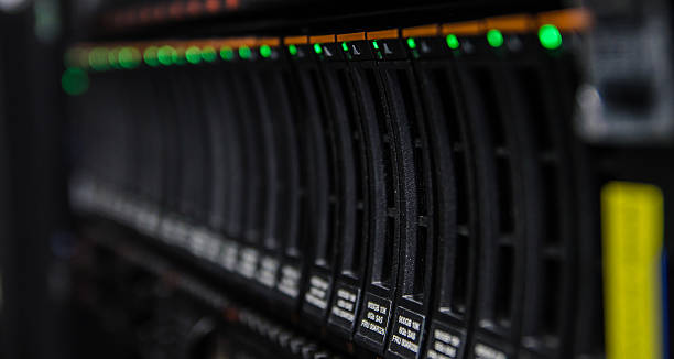 istock network server in datacenter shallow in dept of field 611788498