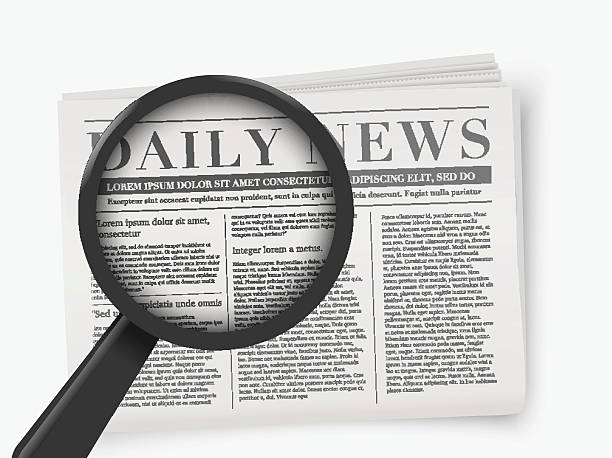 istock Vector mock up of a blank daily newspaper. 611788790