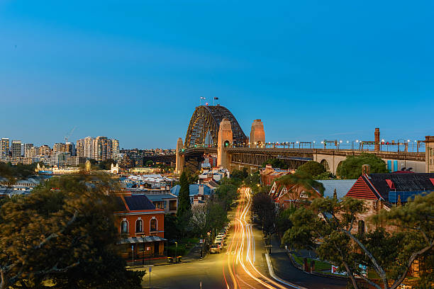 istock Sydney Harbour Bridge Sydney Australia at evening 611790610