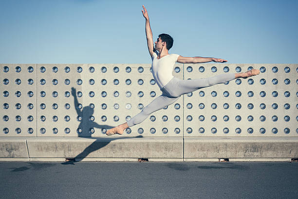 Ballet dancers performance in the city