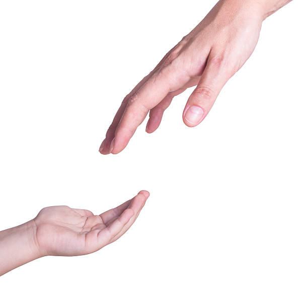 istock Woman and child hand 611858610